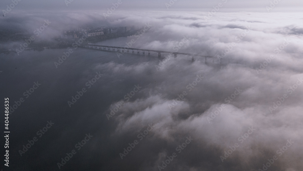 what does the city look like above the fog