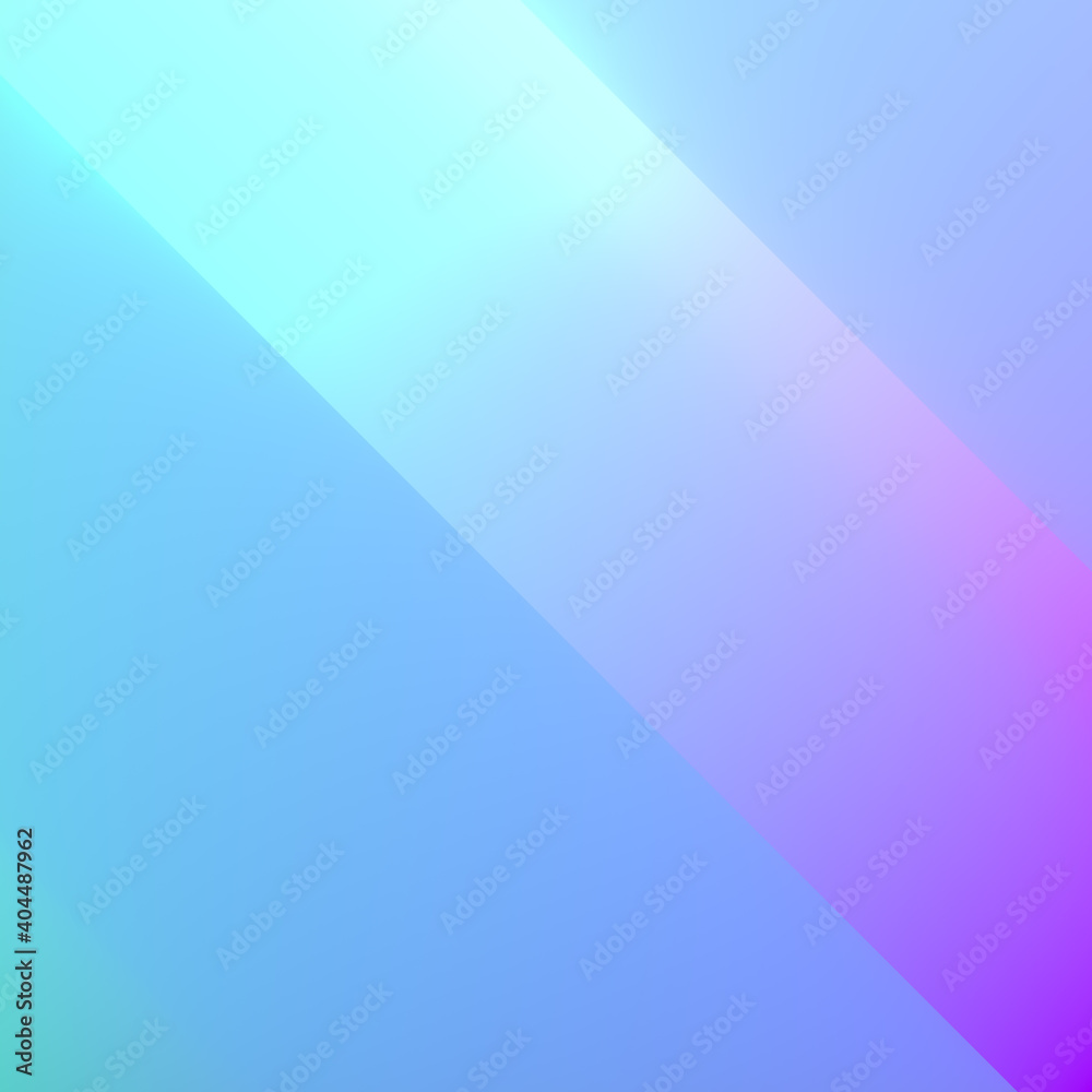 Smoothly bending abstract background with holographic gradient. Colorful wavy pattern. 3d rendering digital illustration