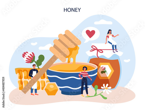 Hiver or beekeeper concept. Professional farmer with hive