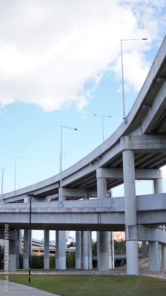 bridge overpass in the city brisbane