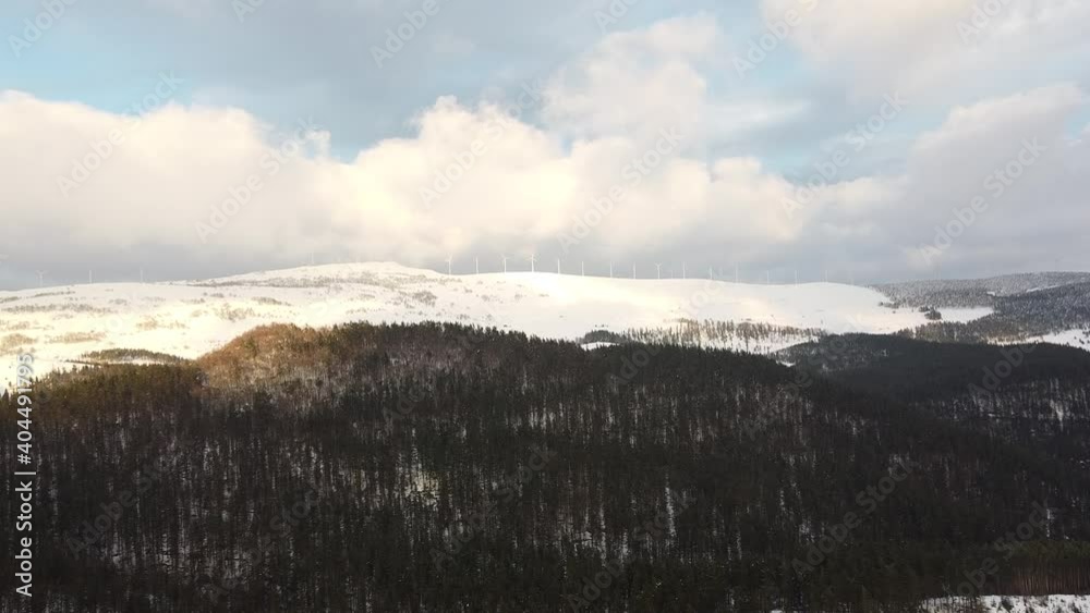 hills covered in snow in winter hills covered in snow in winter