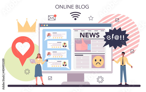 Business reputation online service or platform. Building relationship