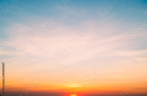 sunset sky and clouds background © Hide_Studio