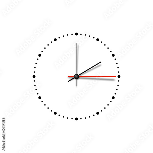 Clock face. White clock design isolated on white background. Ready for your design. Clock icon. Time is the concept of pulsating. Analog clock vector icon. Symbol of time management, chronometer
