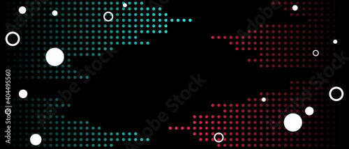 Abstract glitch TikTok background. Vector illustration. Abstract background. Light. Futuristic blue red music vector black background contrast color border digital dynamic elegant. TikTok, tik tok