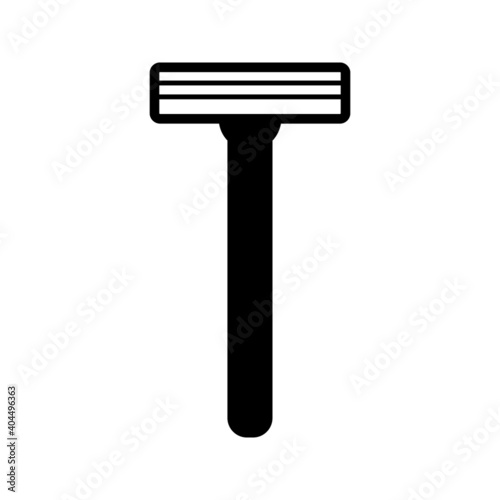 disposable shaving razor icon- vector illustration on white backgroun