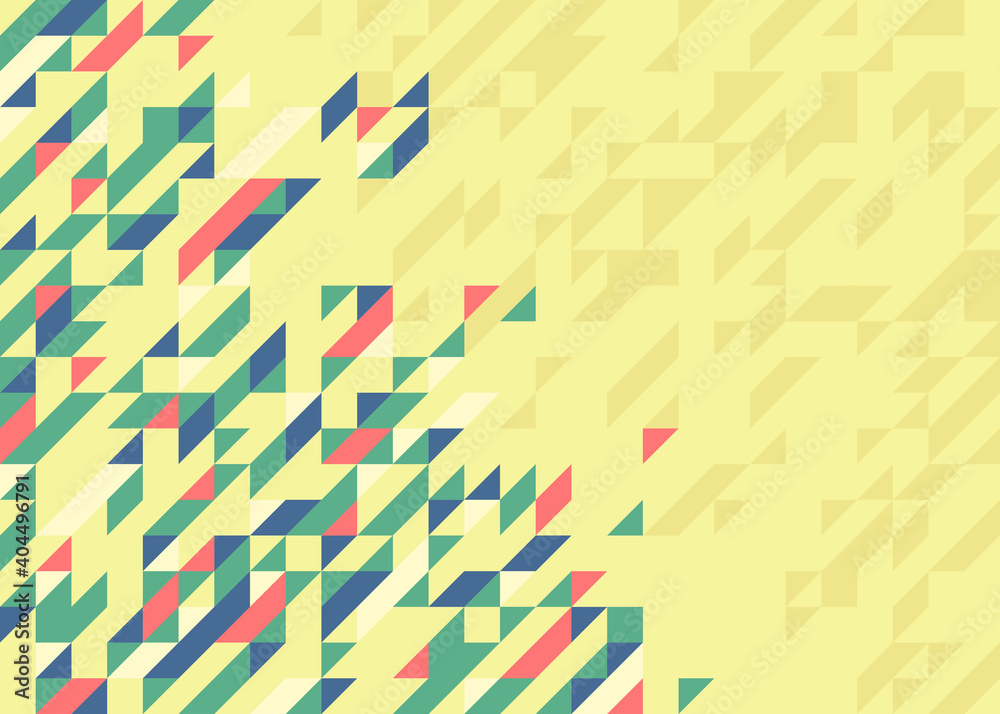 Abstract mosaic vector background yellow and green illustration, geometric tiles backdrop abstraction, blank template for ads and presentations. Abstract mosaic vector background yellow and green illustration, geometric tiles backdrop abstraction, blank template for ads and presentations.