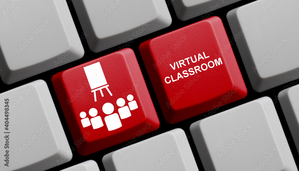 Fotografie Virtual Classroom - Zusammen online lernen