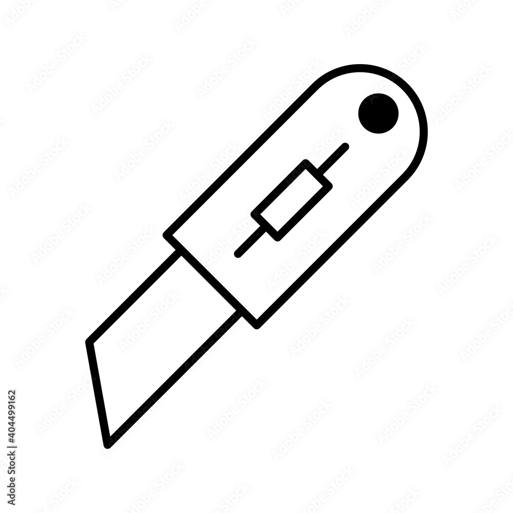 Cutter icon vector design template illustration on white background Cutter icon vector design template illustration on white background