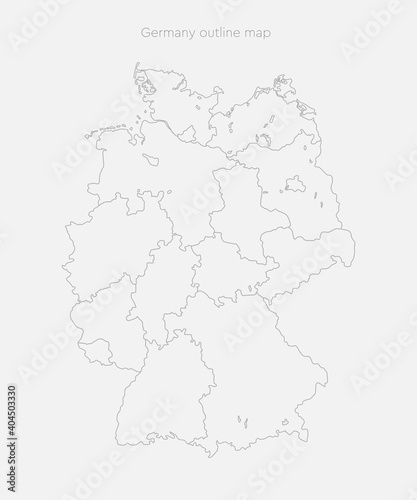 Wallpaper Mural Germany map, Europe country map vector template Torontodigital.ca