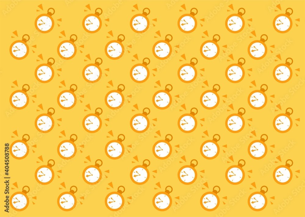 golden clock alarm time repeat seamless pattern cartoon doodle style vector illustration golden clock alarm time repeat seamless pattern cartoon doodle style vector illustration