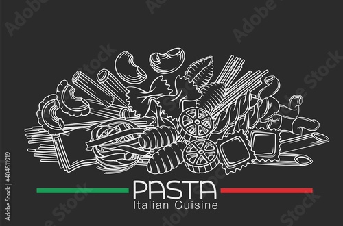 Italian pasta macaroni types
