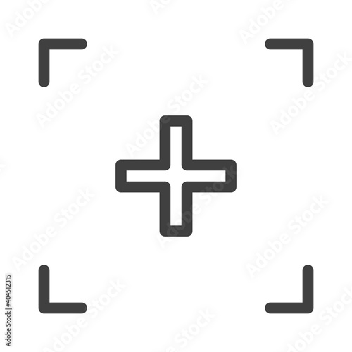 Medical health icon logo or illustration with ouline stroke style vector design. perfect use for web, mobile app, pattern, design etc