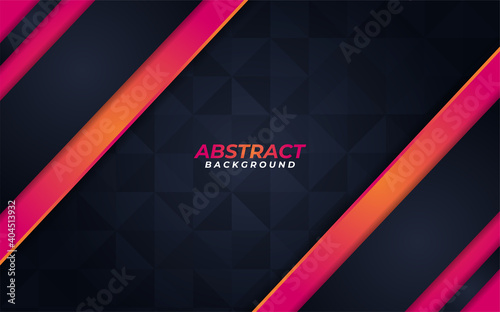Abstract Orange Lines and Shape Background Design. Usable for Background, Wallpaper, Banner, Poster, Brochure, Card, Web, Presentation