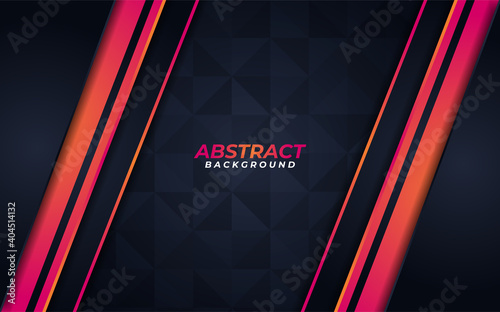 Abstract Orange Lines and Shape Background Design. Usable for Background, Wallpaper, Banner, Poster, Brochure, Card, Web, Presentation