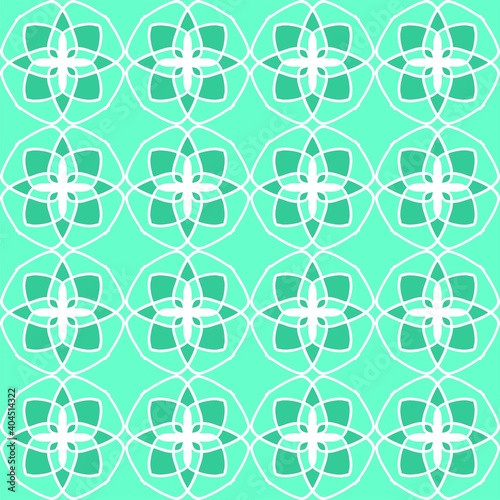 green olive colour vintage floral interior mandala seamless flat design background