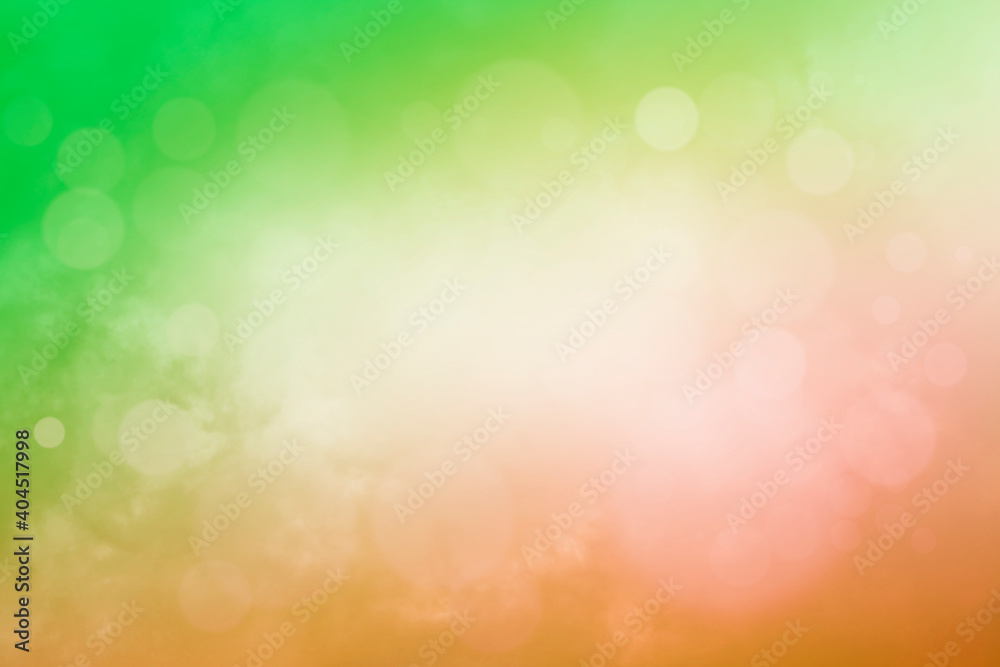 abstract bokeh background Orange and Green