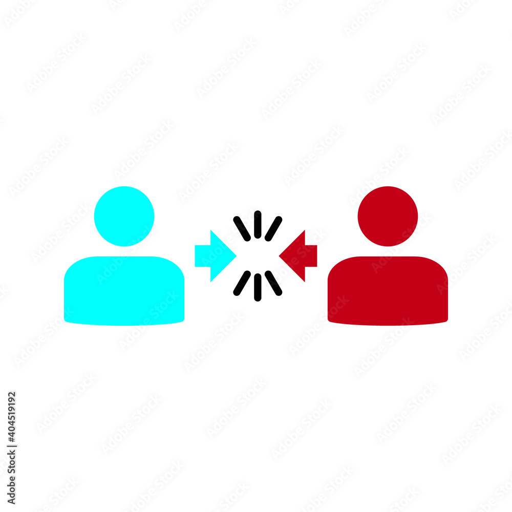 Conflict Resolution vector icon symbol isolated Conflict Resolution vector icon symbol isolated