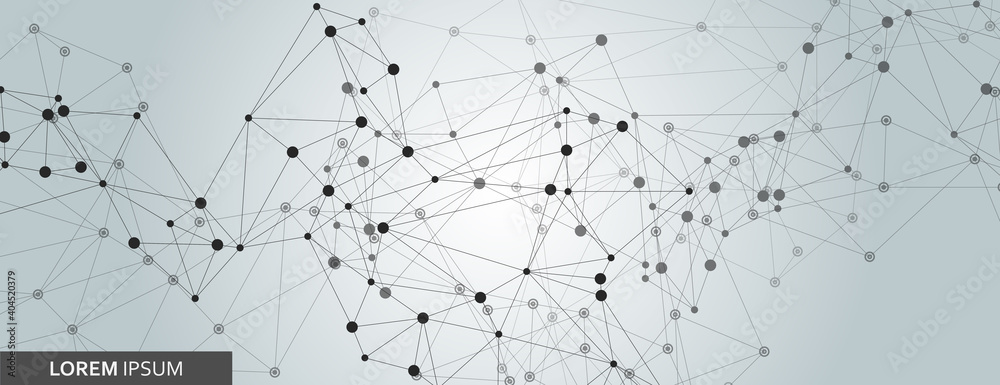 Abstract illustration with abstract connect lines for wallpaper design.