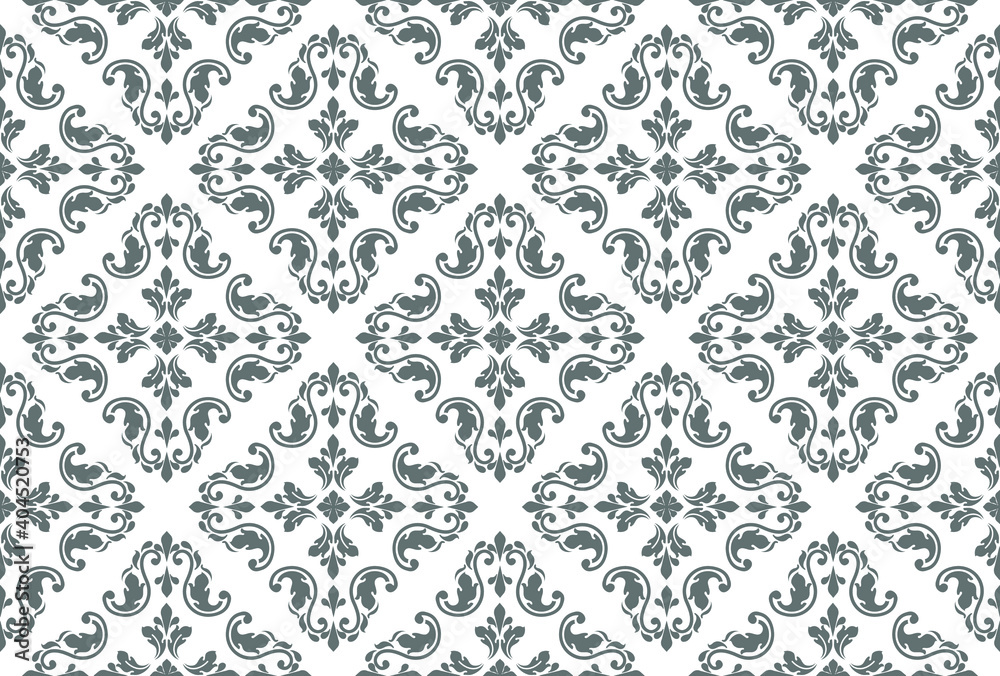 Abstract Flower geometric pattern. Seamless vector background. White and black ornament. Ornament for fabric, wallpaper, packaging. Decorative print Abstract Flower geometric pattern. Seamless vector background. White and black ornament. Ornament for fabric, wallpaper, packaging. Decorative print