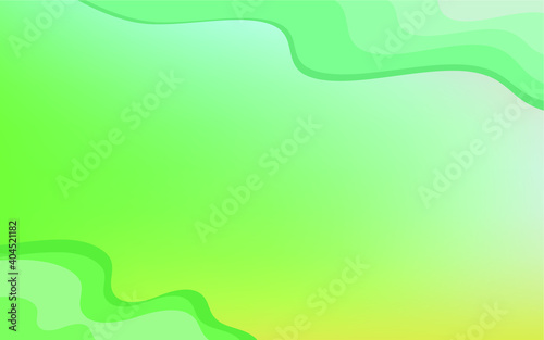 Green abstract curve pattern background