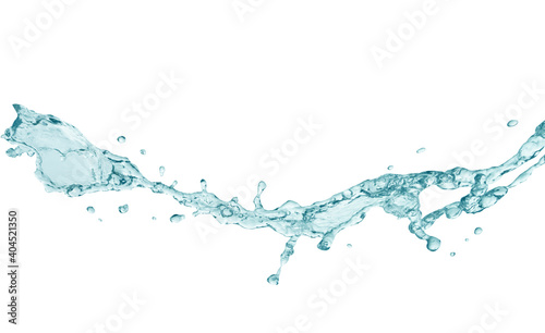  Drinking water isolated on white background