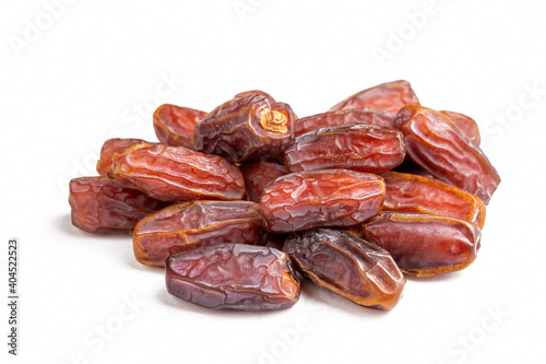 Date fruit on the white background
