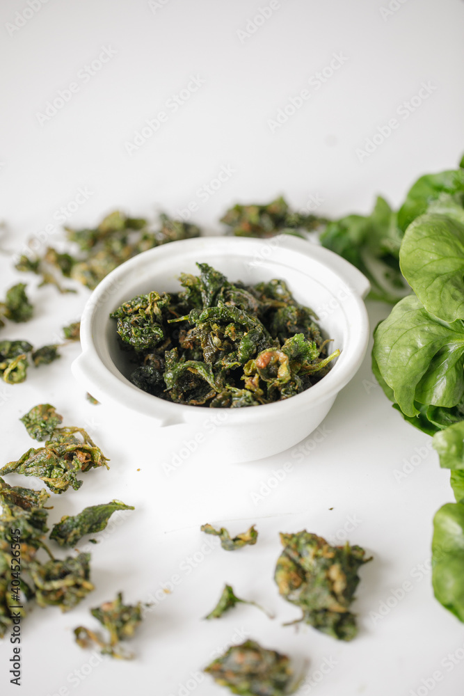 a bowl of fried brazilian spinach