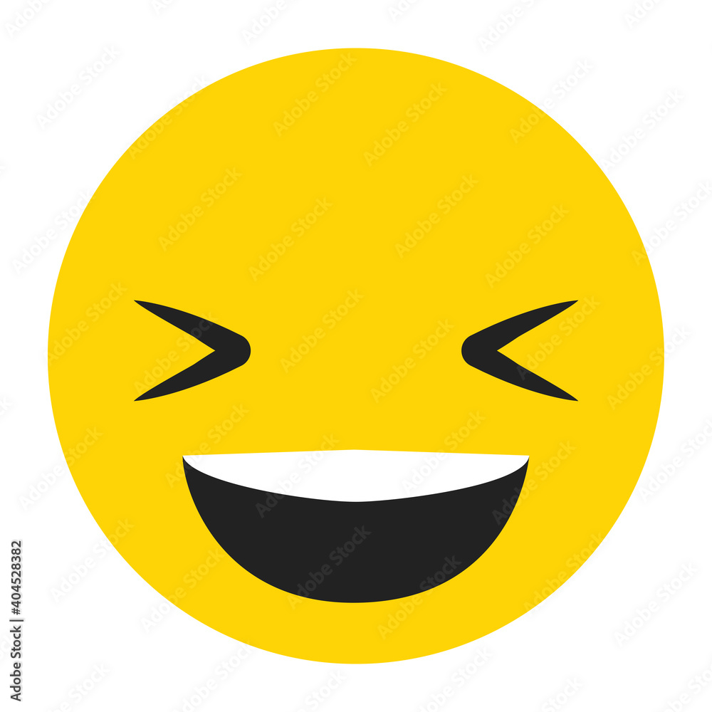 Face emoji icon isolated on white background. Trendy face emoji icon ...