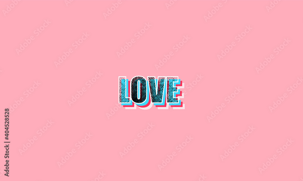 Love, Greeting card with inscription valentines day. Memphis geometric Holiday background, banner, poster. Vector Illustration Love, Greeting card with inscription valentines day. Memphis geometric Holiday background, banner, poster. Vector Illustration