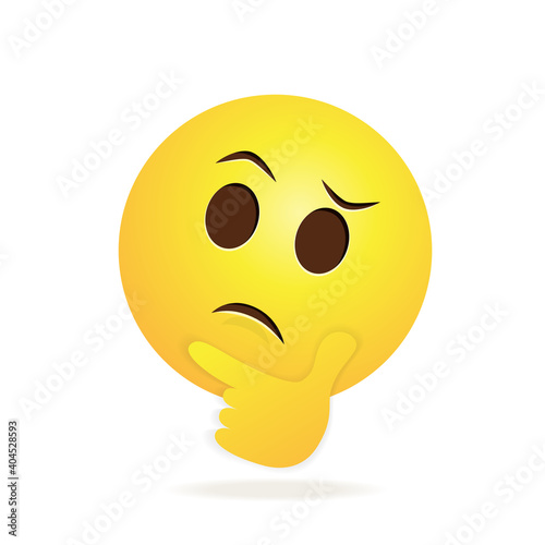 Face emoji icon isolated on white background. Trendy face emoji icon for sticker, wallpaper, greeting card, t shirt and poster. Useful web site, app, ui and logo. Face emoji vector illustration
