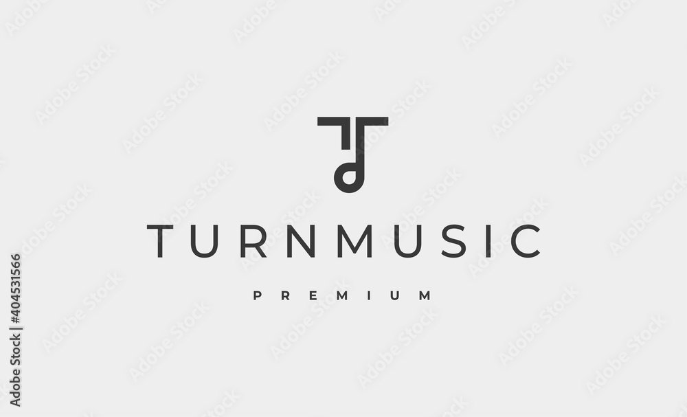 letter T music logo Design Vector Illustration letter T music logo Design Vector Illustration