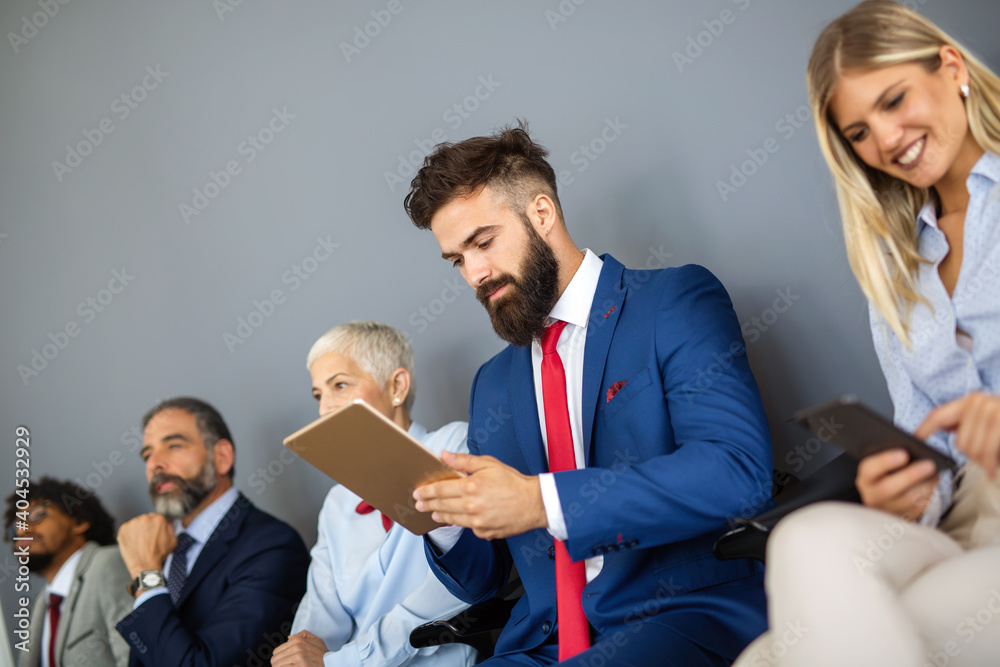 Business communication connection digital devices technology concept Business communication connection digital devices technology concept