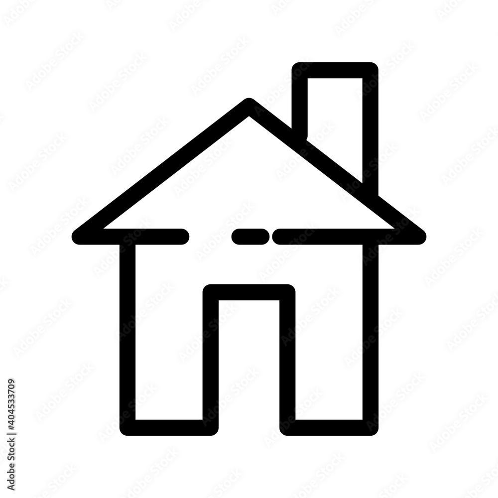 Home icon - symbol of house vector flat syle color Home icon - symbol of house vector flat syle color