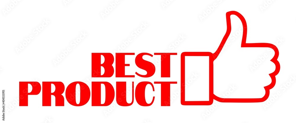 Red best with thumbs up recommended design vector illustration tag Red best with thumbs up recommended design vector illustration tag