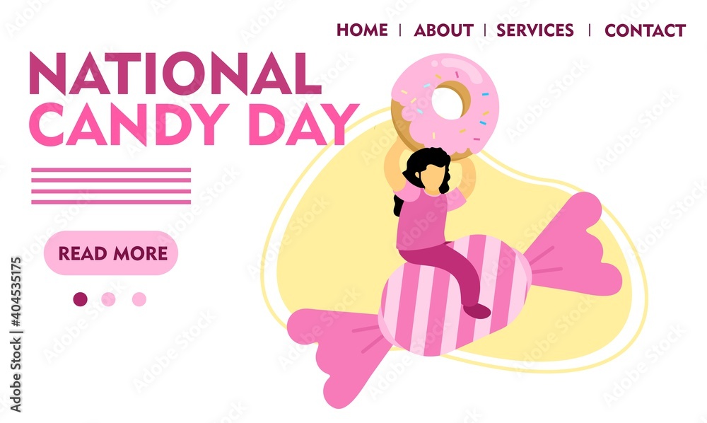 national sweet candy day cartoon doodle concept design vector illustration national sweet candy day cartoon doodle concept design vector illustration