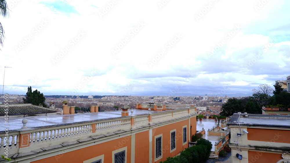 The view over the rooftops of Rome from Gianicolo.