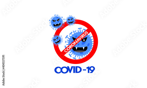 Sign of stop covid-19 pandemic stop Coronavirus outbreak Covid-19 symptom.