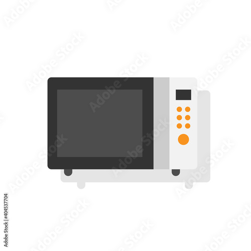 Flat vector icon of Microwave