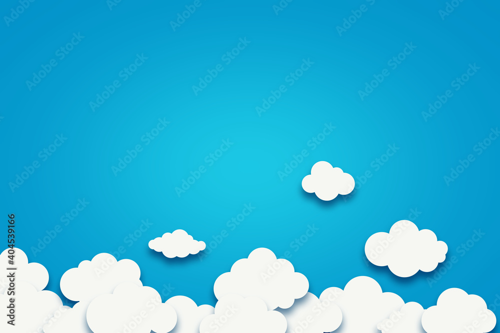 Morning clouds illustration Morning clouds illustration