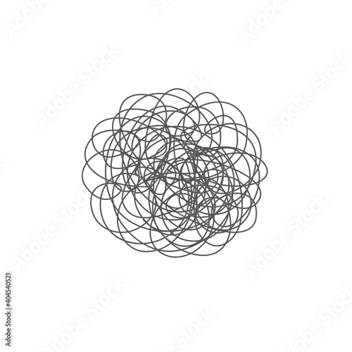 Hand drawn chaotic line abstract tangled texture