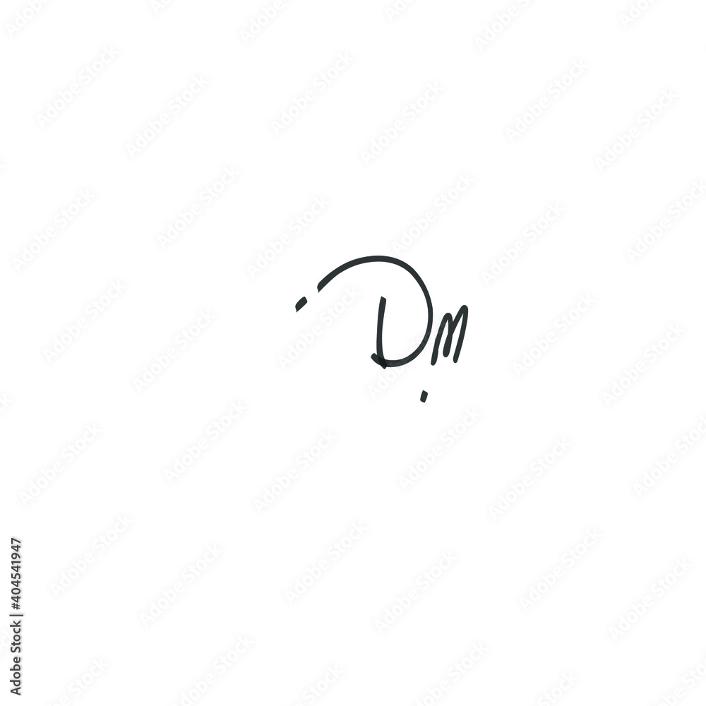 DM Initial Isolated Logo for Identity