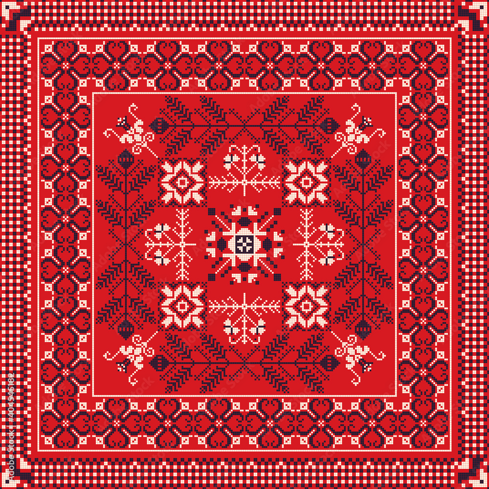 Obraz premium Romanian traditional pattern 215