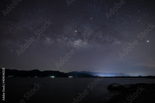 A star at nigh sky with cloudy at night time