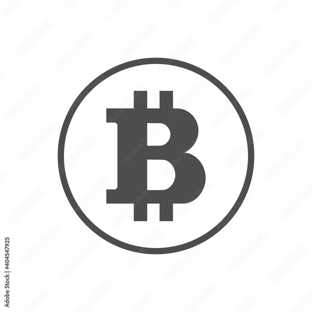 Monochrome bitcoin icon. Blockchain cryptocurrency sign. Template for web or mobile apps. Money and finance symbol. Cryptography currency. Monochrome bitcoin icon. Blockchain cryptocurrency sign. Template for web or mobile apps. Money and finance symbol. Cryptography currency.