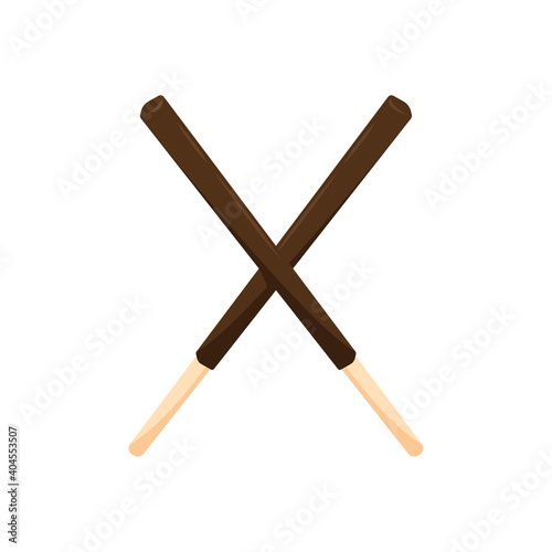 Chocolate sticks. Dipped stick. Dipped stick pattern vector. chocolate dipped cookie sticks.