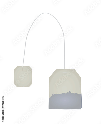 Tea bag isolated. vector illustration