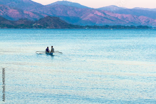 small boat on the sea, Dili Timor Leste