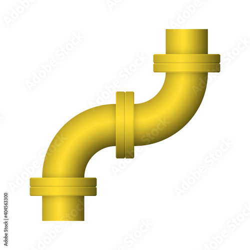 Pipe icon and flange fitting for pipeline connection with valve and other pipe. Using for transportation liquid or gas i.e. crude, oil, natural gas, sewage, wastewater. Also for plumbing, irrigation.