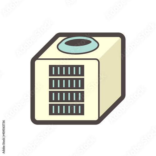 Air compressor or condenser unit icon.